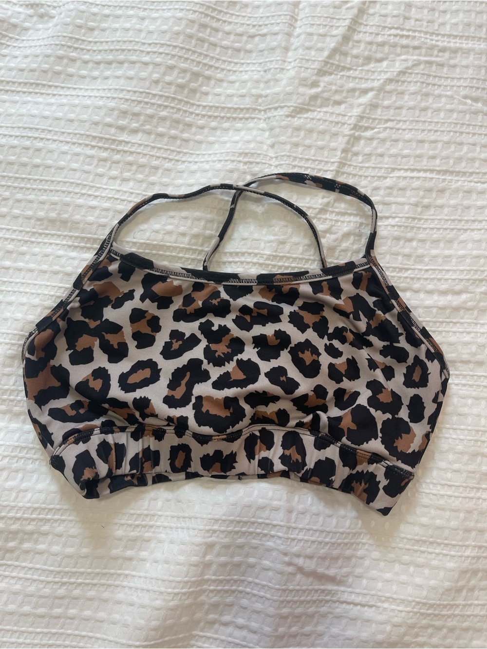 Barbell Cartel Leopard Print Bralette - Brown/Black